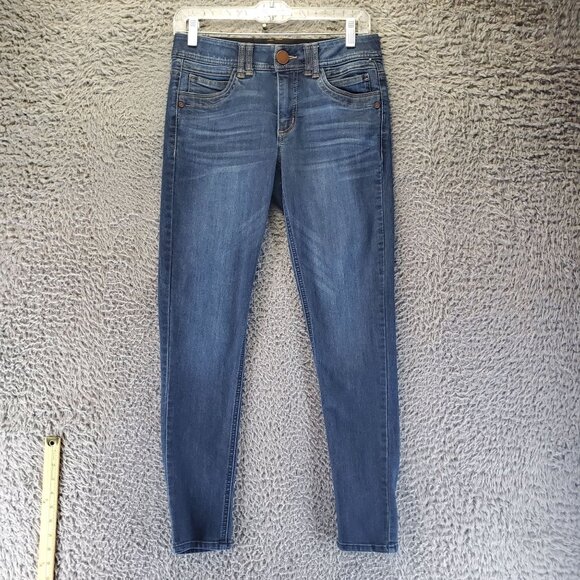 Democracy Jeans Womens Size 2 Blue Ab Technology Stretch Denim Skinny Fit - Picture 1 of 12